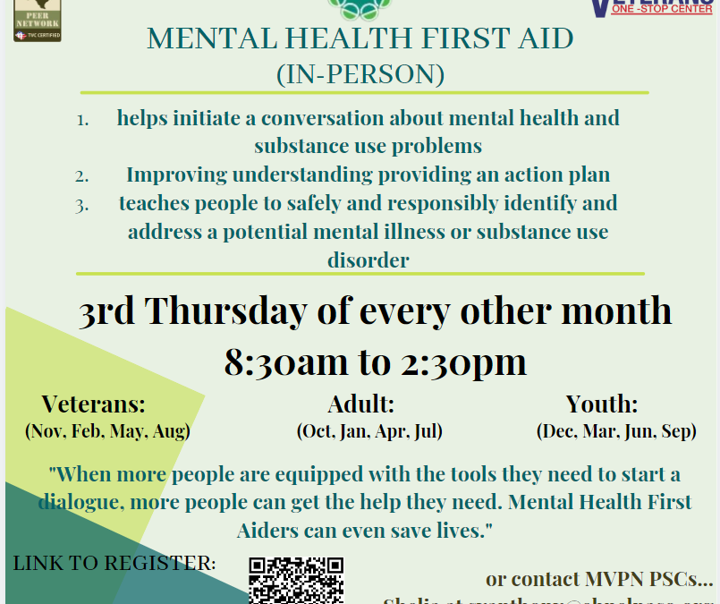 Mental Health First Aid (MHFA)